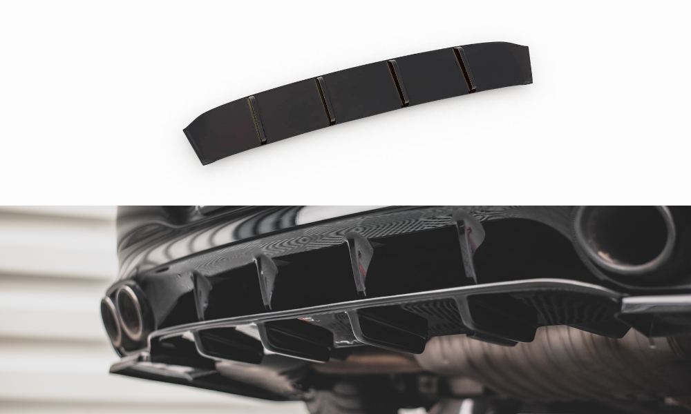 Diffuser Mercedes AMG CLA 35/45 C118 Maxton Design glans zwart