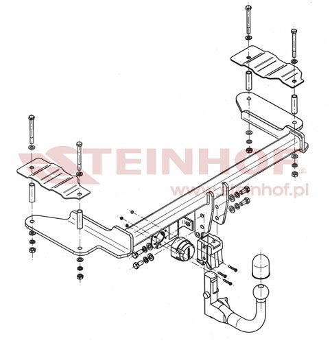 Trekhaak Opel Vectra C 4/5D 04/2002-2008