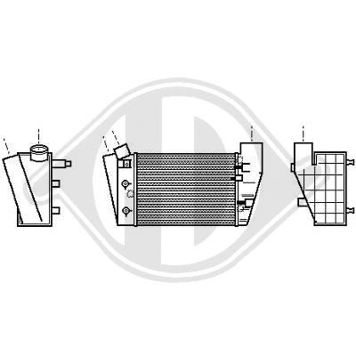 INTERKOELER Audi A4 8E; 00->> 190x200x65