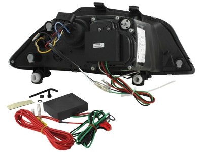 Headlights Seat Ibiza 6L/Cordoba 03-08 Devil Eyes Dlite LED Chrom