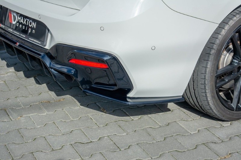 Achterzij Spoilers BMW 1 F20 Facelift M-power Glanzend Zwart