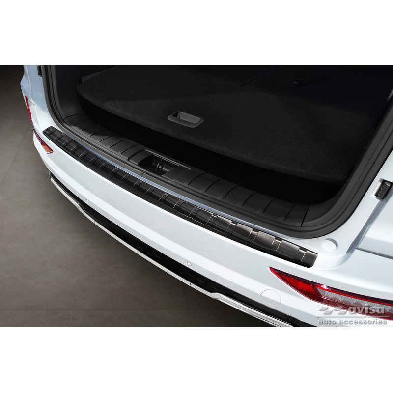 Zwart RVS Achterbumperprotector  Ssangyong Rexton (YK) Facelift 2021- 'Ribs'