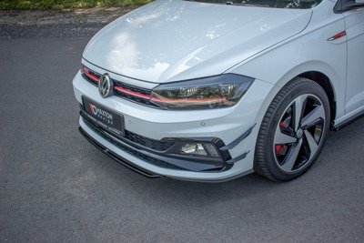 Voorspoiler VW Polo GTI Mk6 Glans Zwart