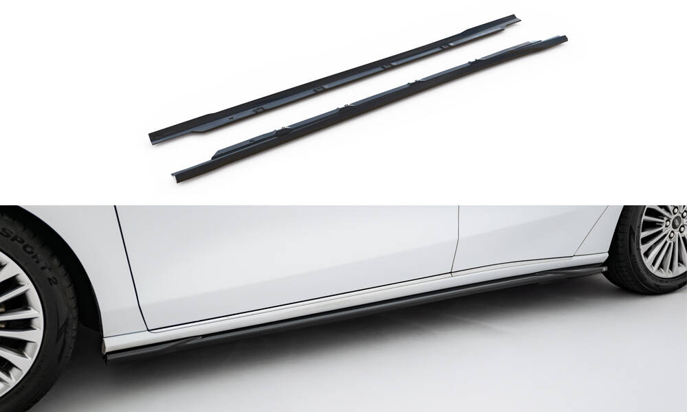 Zijskirts Ford Focus Vignale MK4 Maxton Glanzend zwart