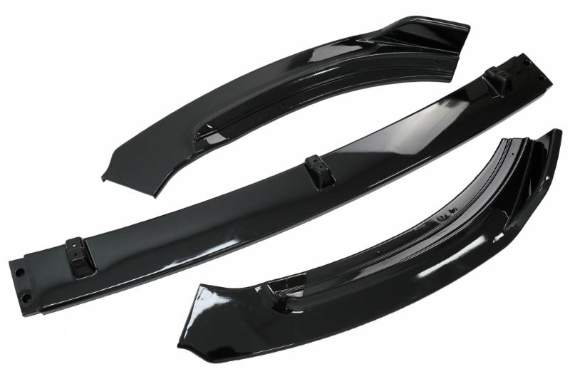 Voorspoiler VW Polo MK6 AW 2G Glans Zwart