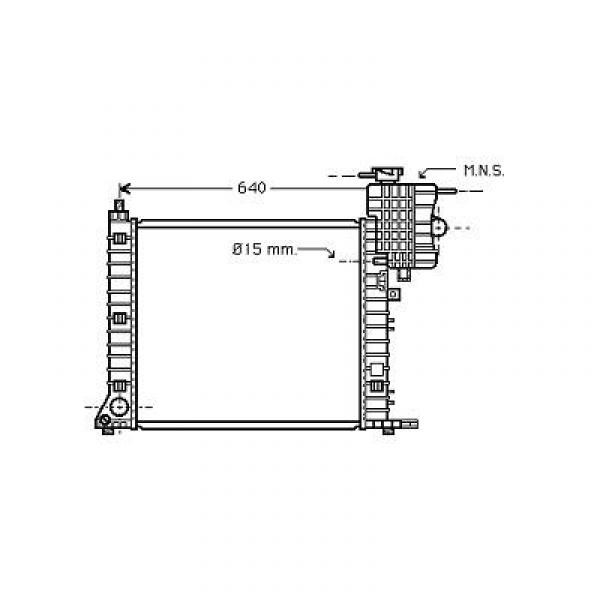 Radiator VITO/V-KLASSE 96->> M+AC 108/110/112CDIV200/220CD