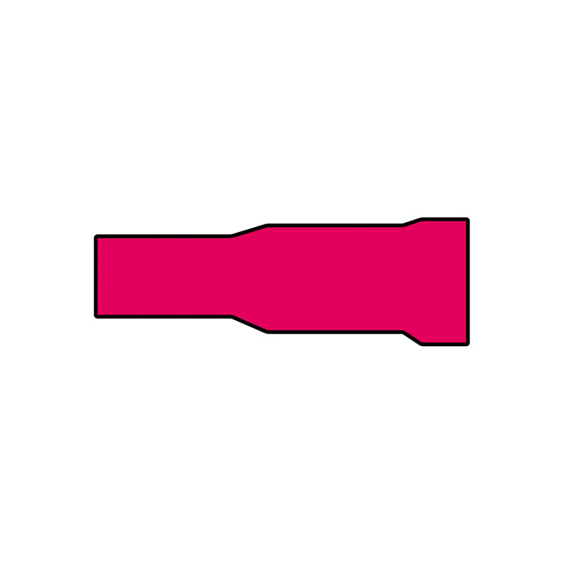 Carpoint Rondstekkerbus 548 Rood Ø 4.0mm 10-stuks