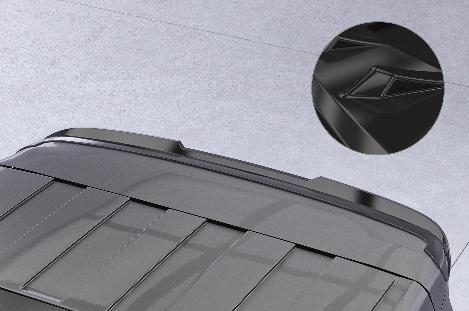 Achterspoiler VW T7 Multivan glans zwart 2021–
