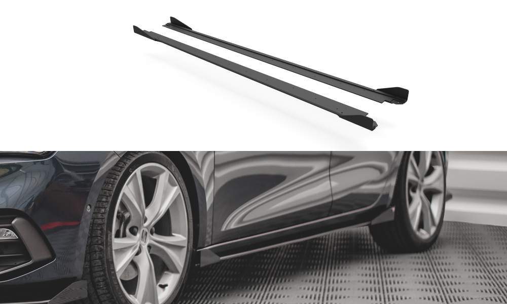 Sideskirts met Canards Street Pro Seat Leon FR MK4