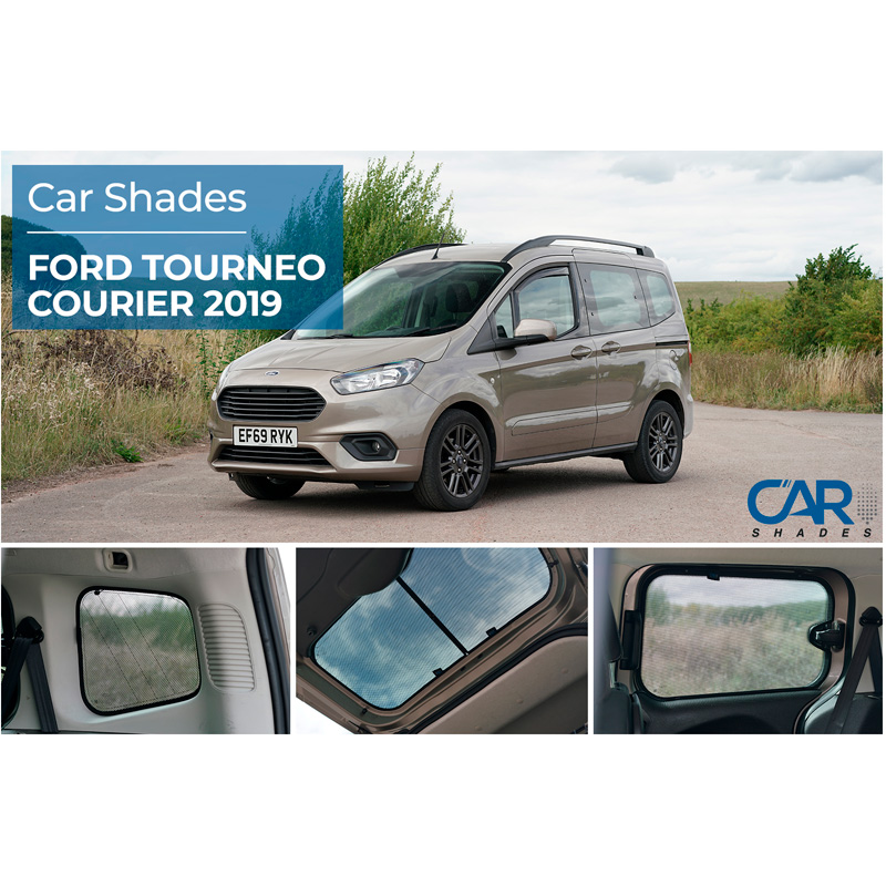 Set Car Shades  Ford Tourneo Courier 2014-2023 (met openslaande ramen) (6-delig)