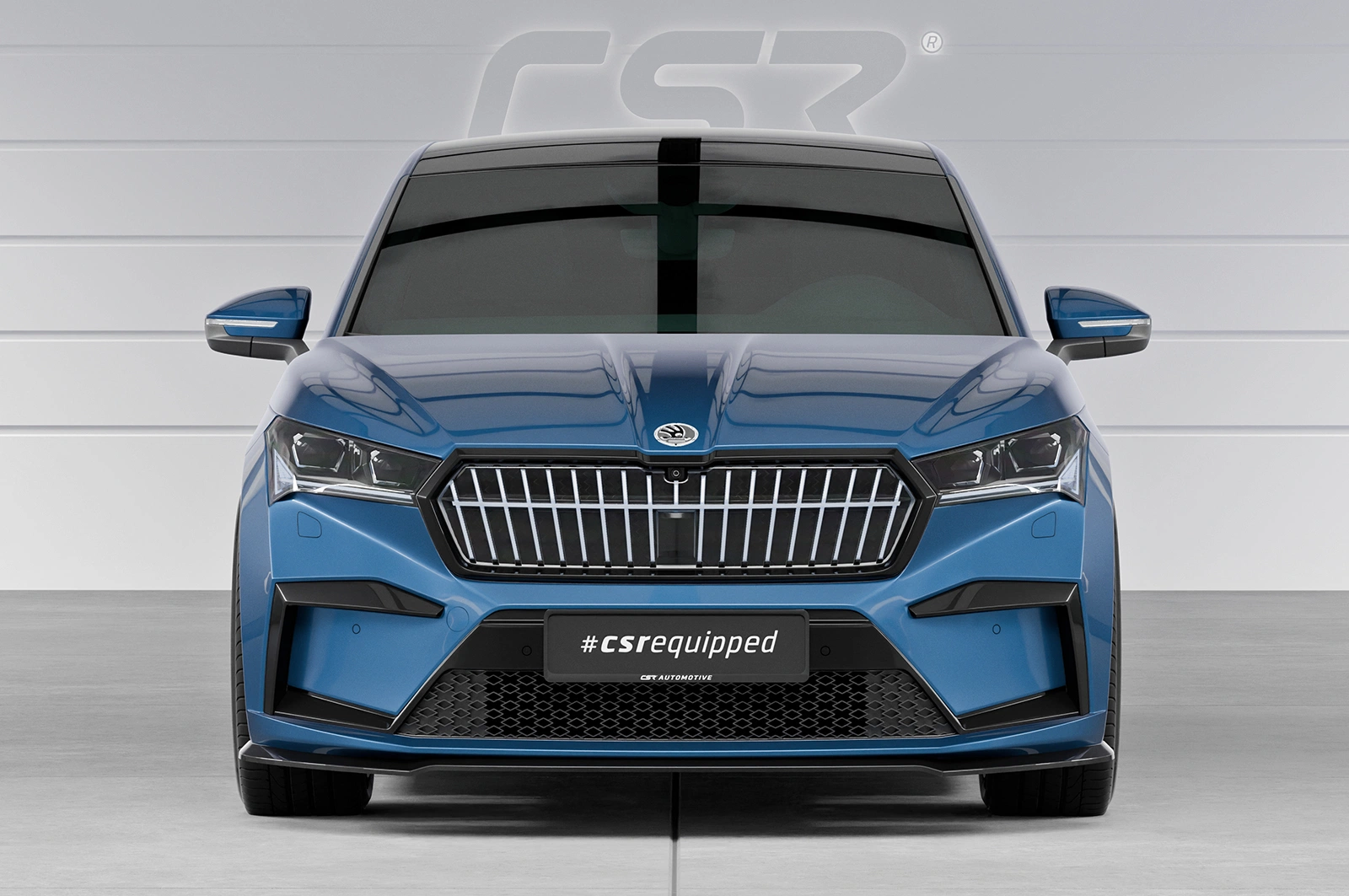 Voorspoiler Skoda Enyaq glans zwart