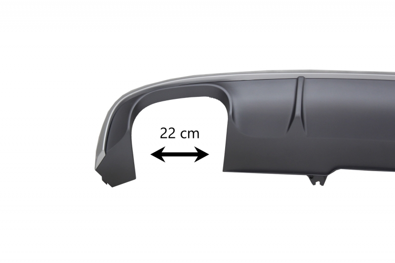 Achterbumper Diffusor Audi A4 B9 2015-2019 S4 S-Line
