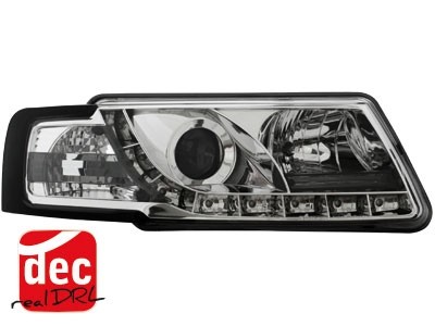 Headlights VW Passat 3B 96-00 Devil Eyes Dlite LED Chrome