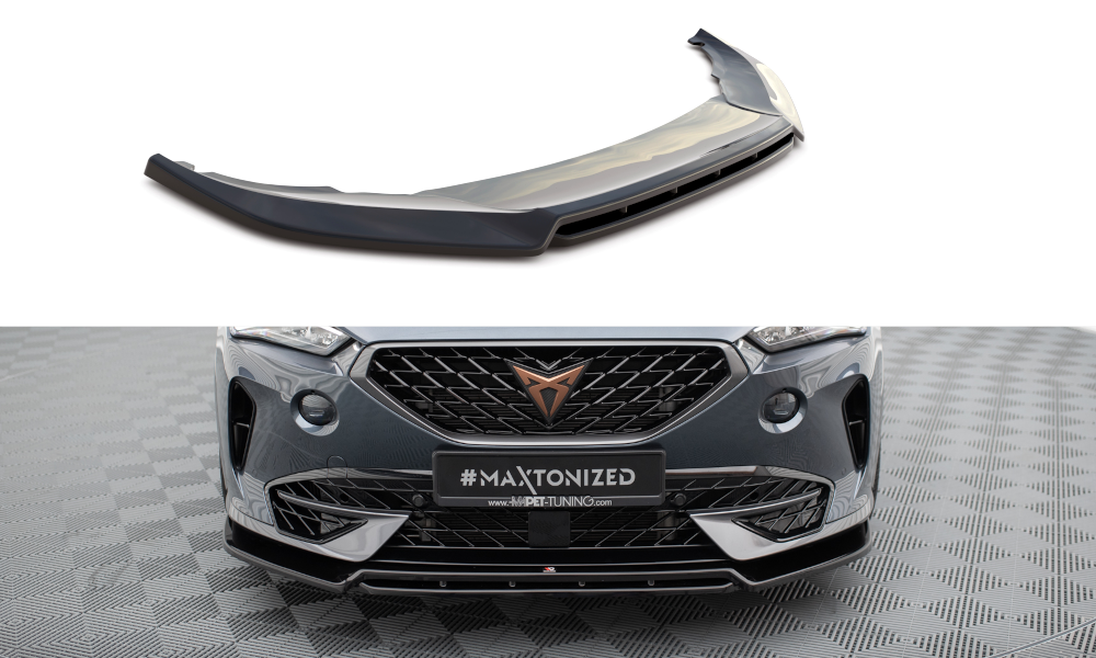 Voorspoiler V.5 Cupra Formentor Maxton Glans Zwart