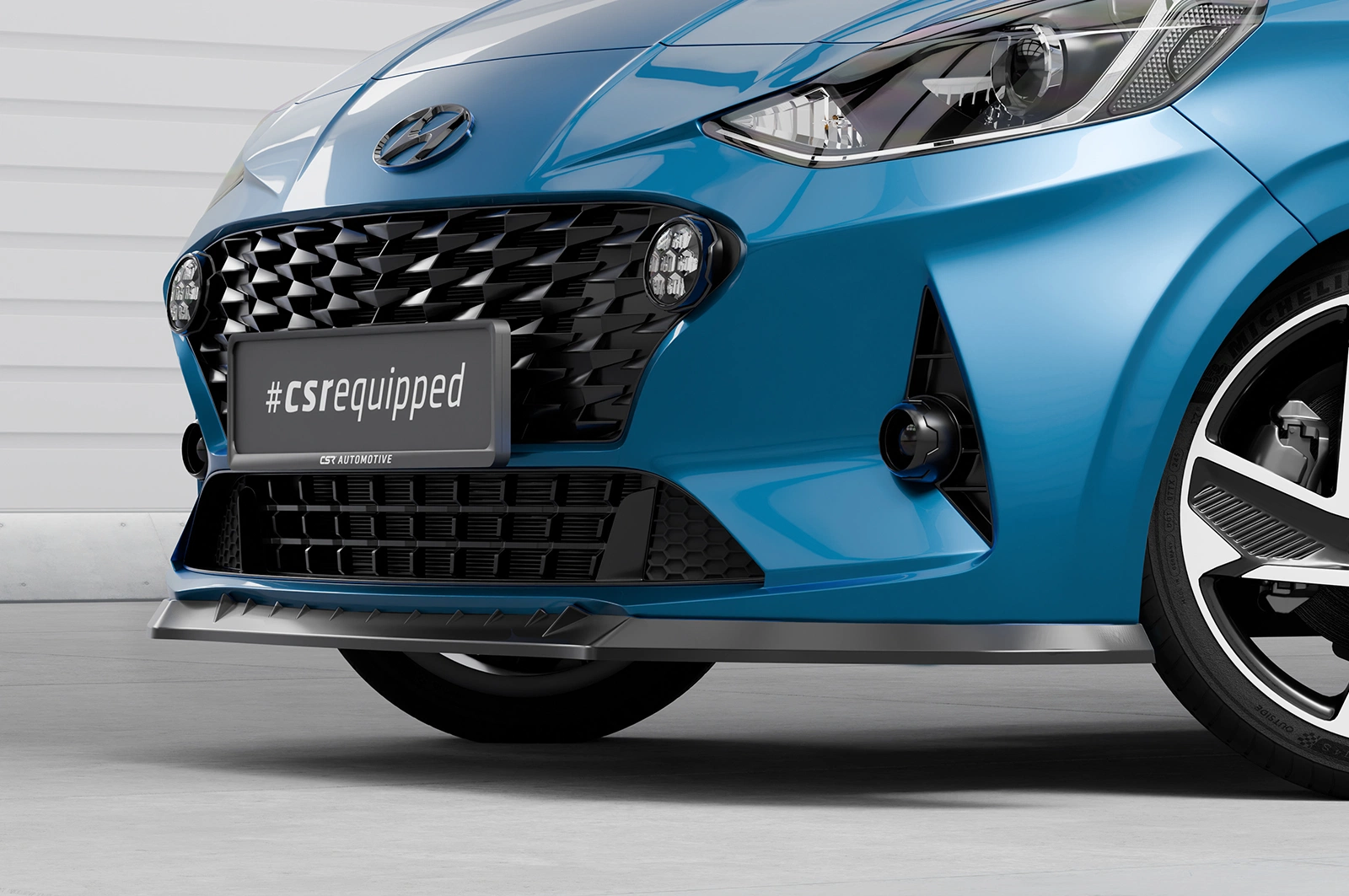 Voorspoiler Hyundai i10 (3e generatie) Glans Zwart (2019–) CSR