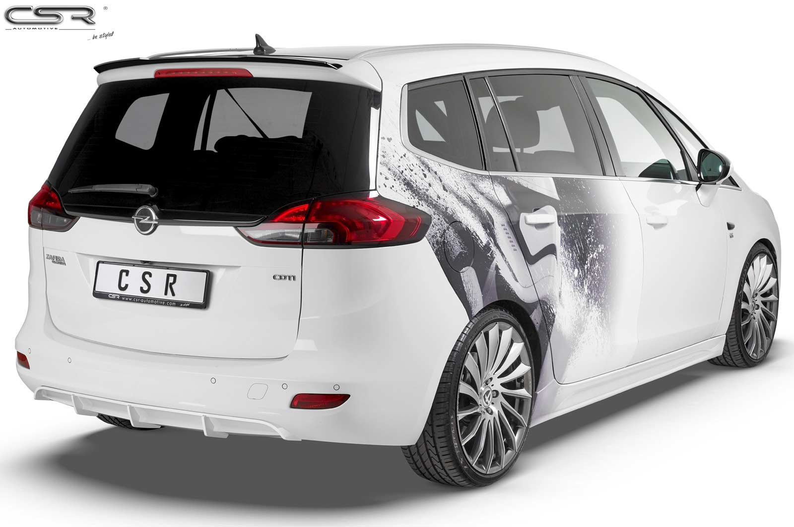 Achterspoiler Opel Zafira C Tourer glans zwart 2011– van CSR Automotive