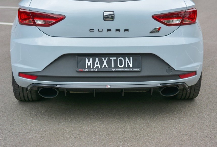 Diffuser Seat Leon Cupra FR 5F Maxton Design glans zwart