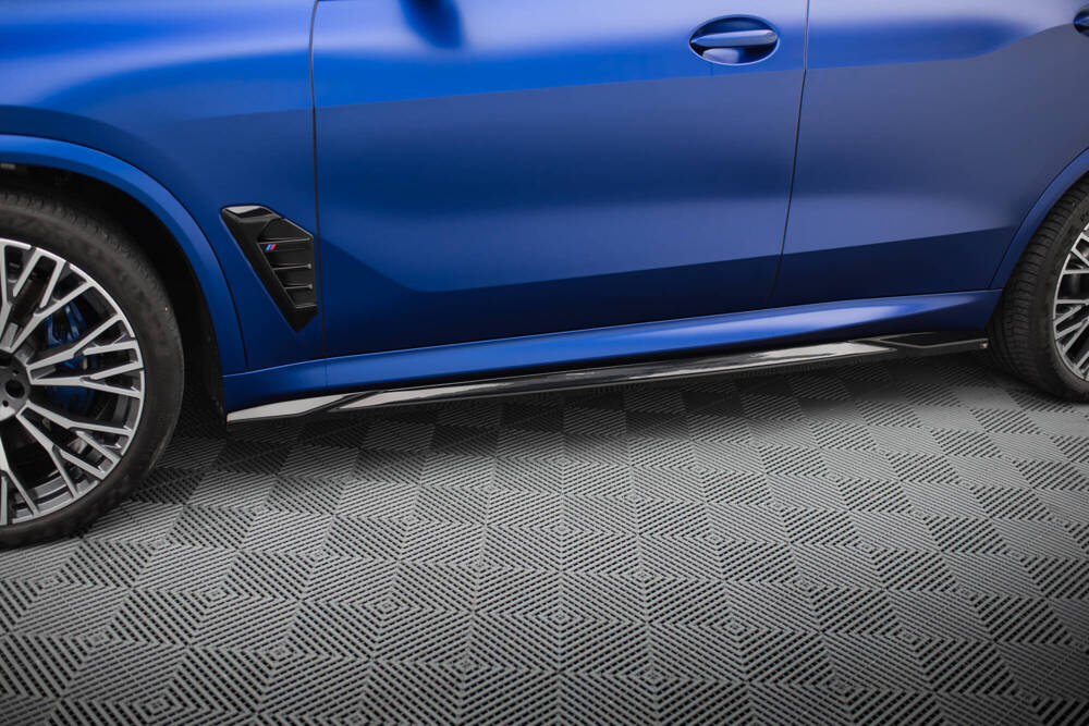 Zijskirts V.1 BMW X5 G05 M-Pack FL Maxton Glanzend Zwart
