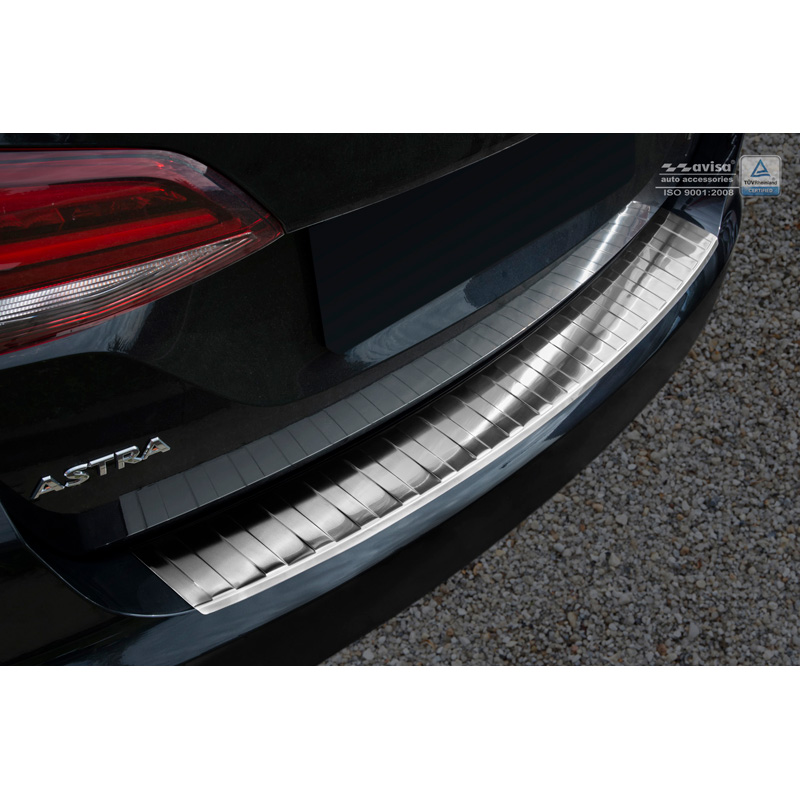 RVS Achterbumperprotector  Opel Astra K Sportstourer 2015-2022 'Ribs'