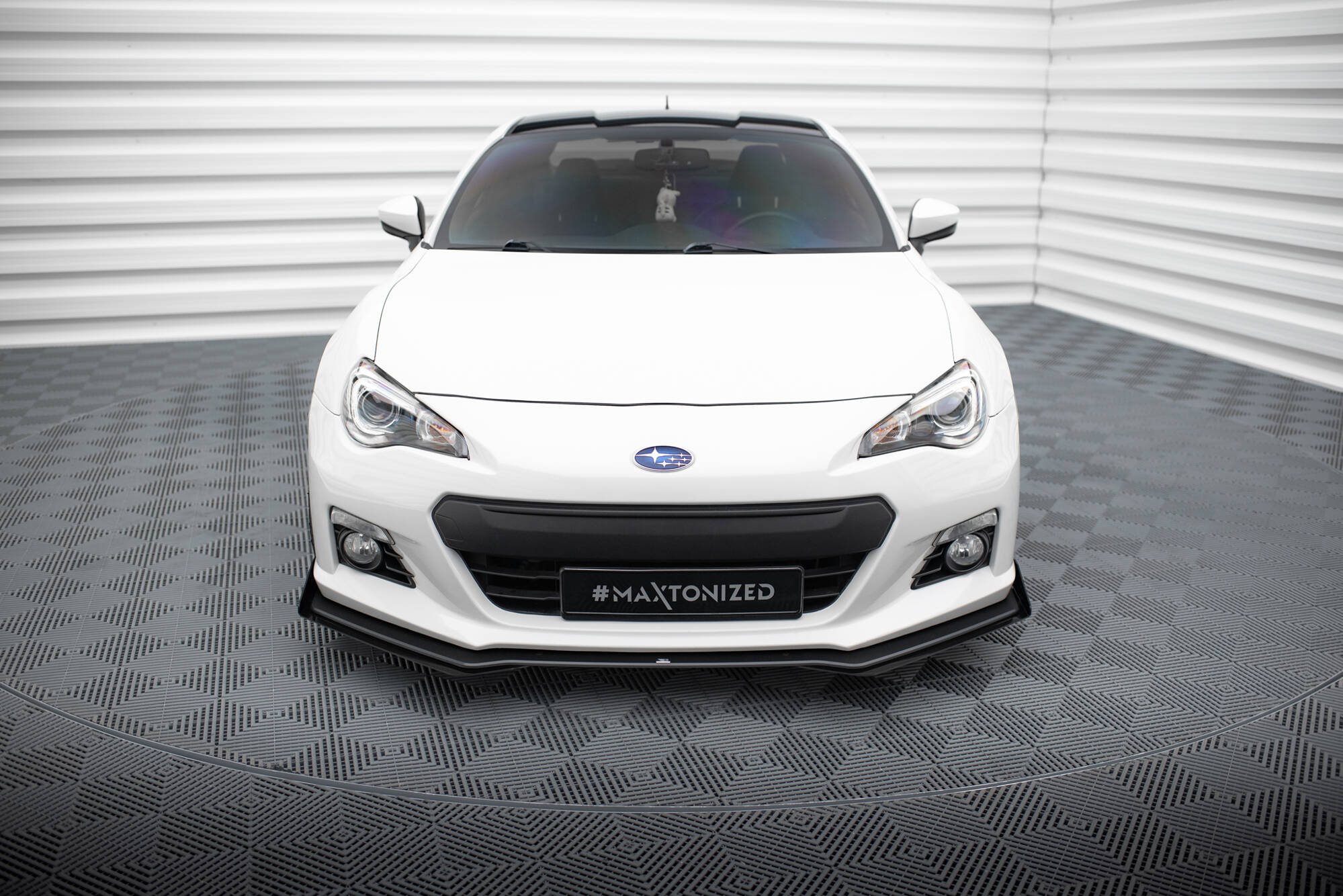 Street Pro Voorspoiler V.1 + Flaps Subaru BRZ MK1 Maxton Glanzend zwart