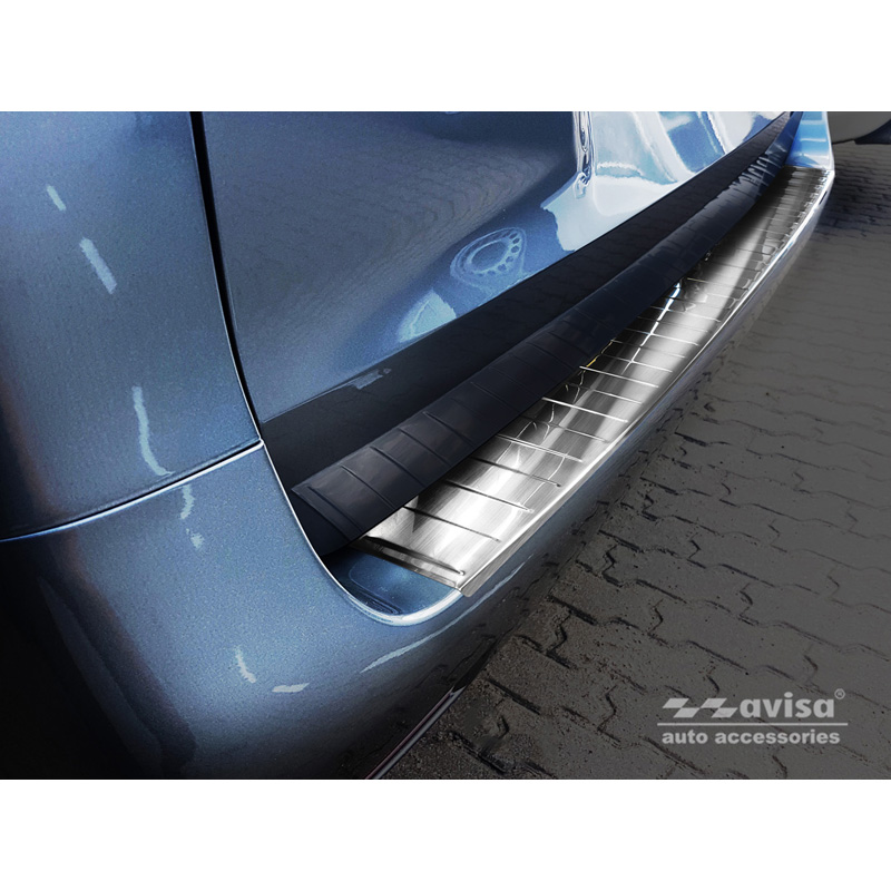 RVS Achterbumperprotector  Mercedes Vito & V-Klasse 2014-2019 & Facelift 2019- 'Ribs' (Lange versie)
