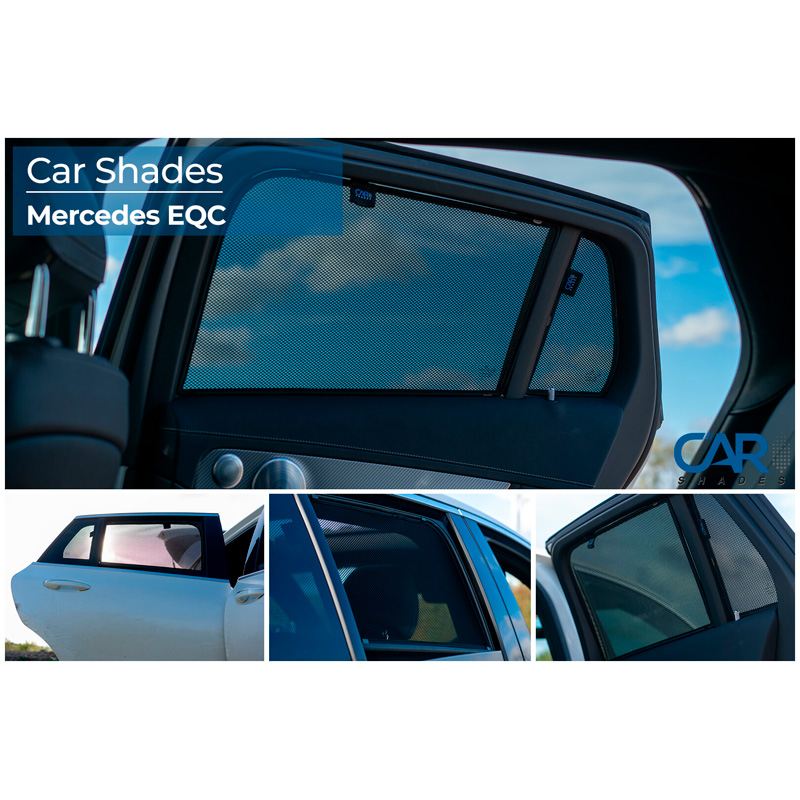 Set Car Shades (achterportieren)  Mercedes EQC (N293) 2019- (4-delig)