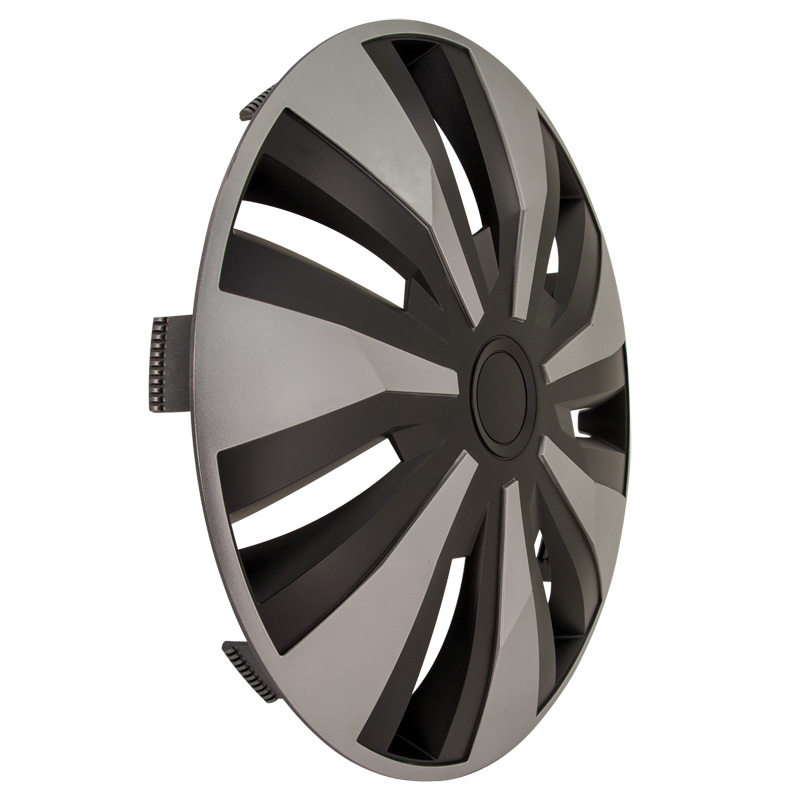 4-Delige Wieldoppenset Orion-VAN 16-inch zilver/zwart (bol)