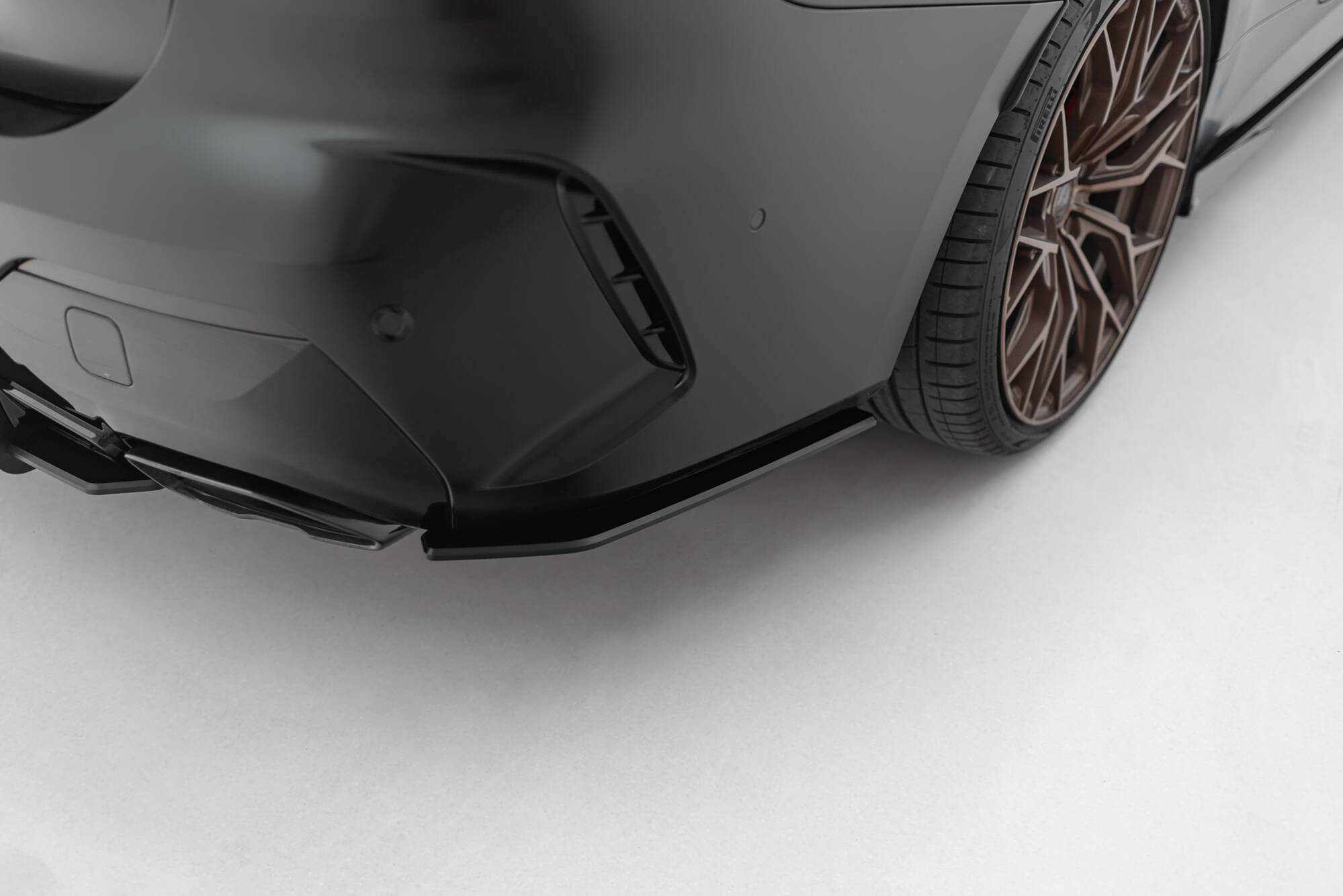 Street Pro Achterzij spoilers BMW M440i G22 / G23 Maxton Glanzend zwart