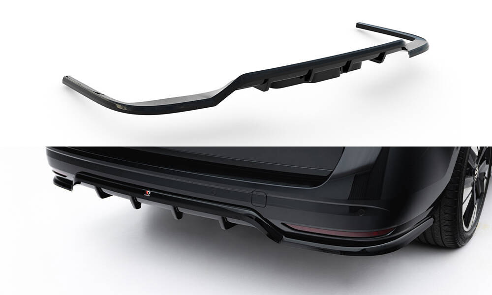 Achter Diffuser Volkswagen Multivan Long T7 Maxton Glanzend zwart