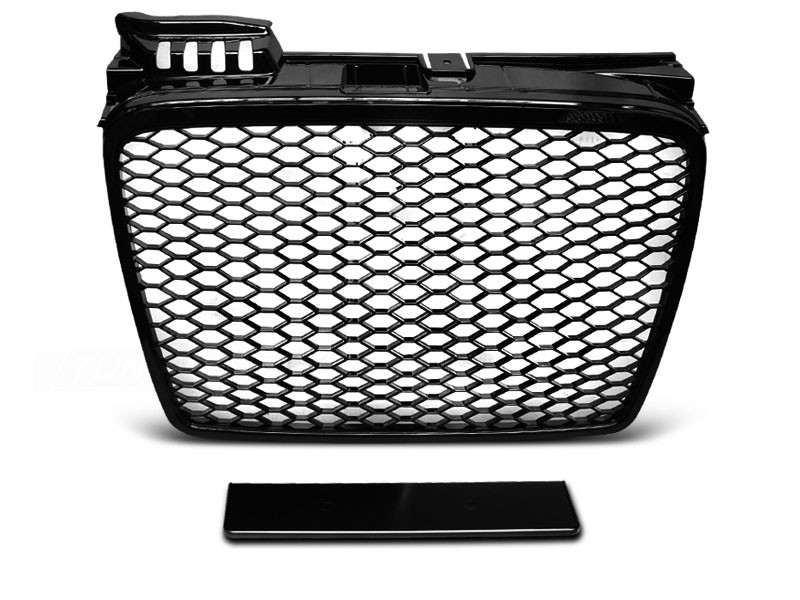 Grille Audi A4 B7 (2004-2008) RS4 Matte Black Embleemloos