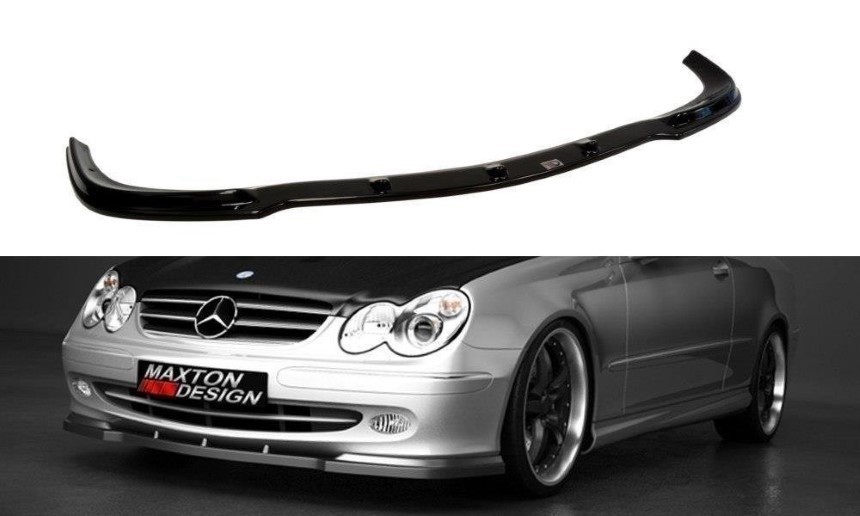 Voorspoiler Mercedes CLK W209 Maxton Design glans zwart