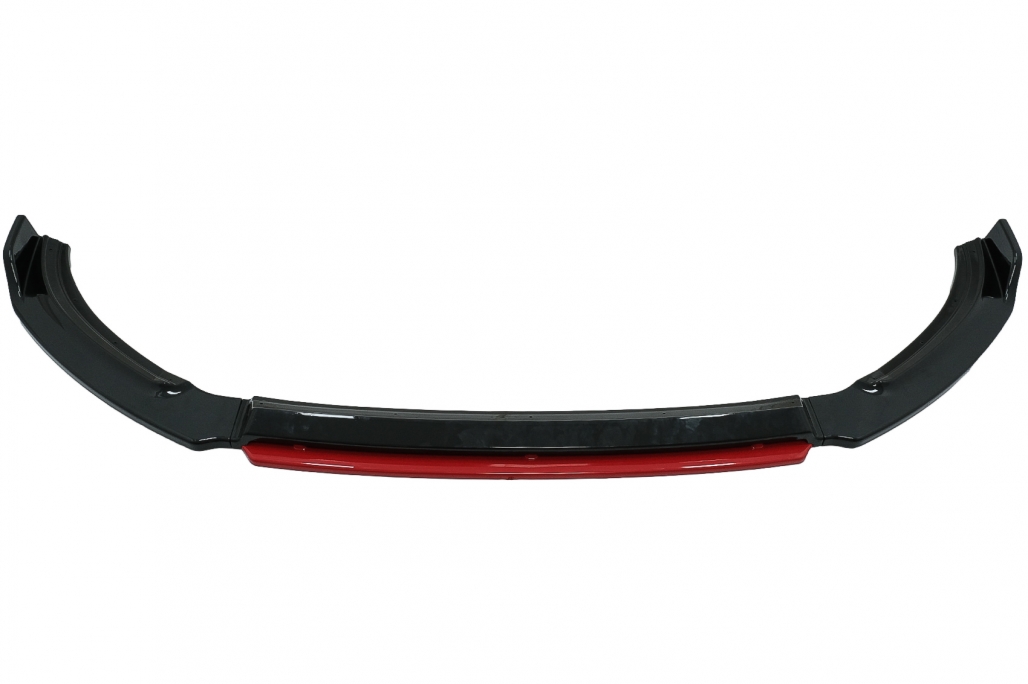 Voorspoiler VW Polo Glans Zwart/Rood