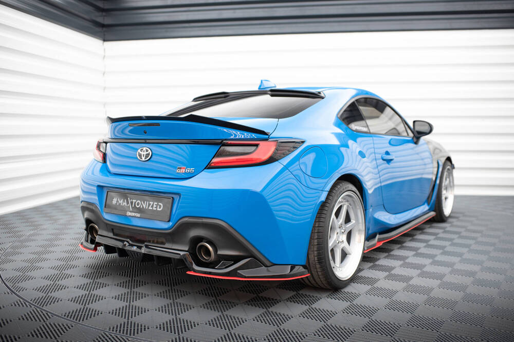 Diffuser V.2 Toyota GR86 Maxton Glans Zwart / Rood