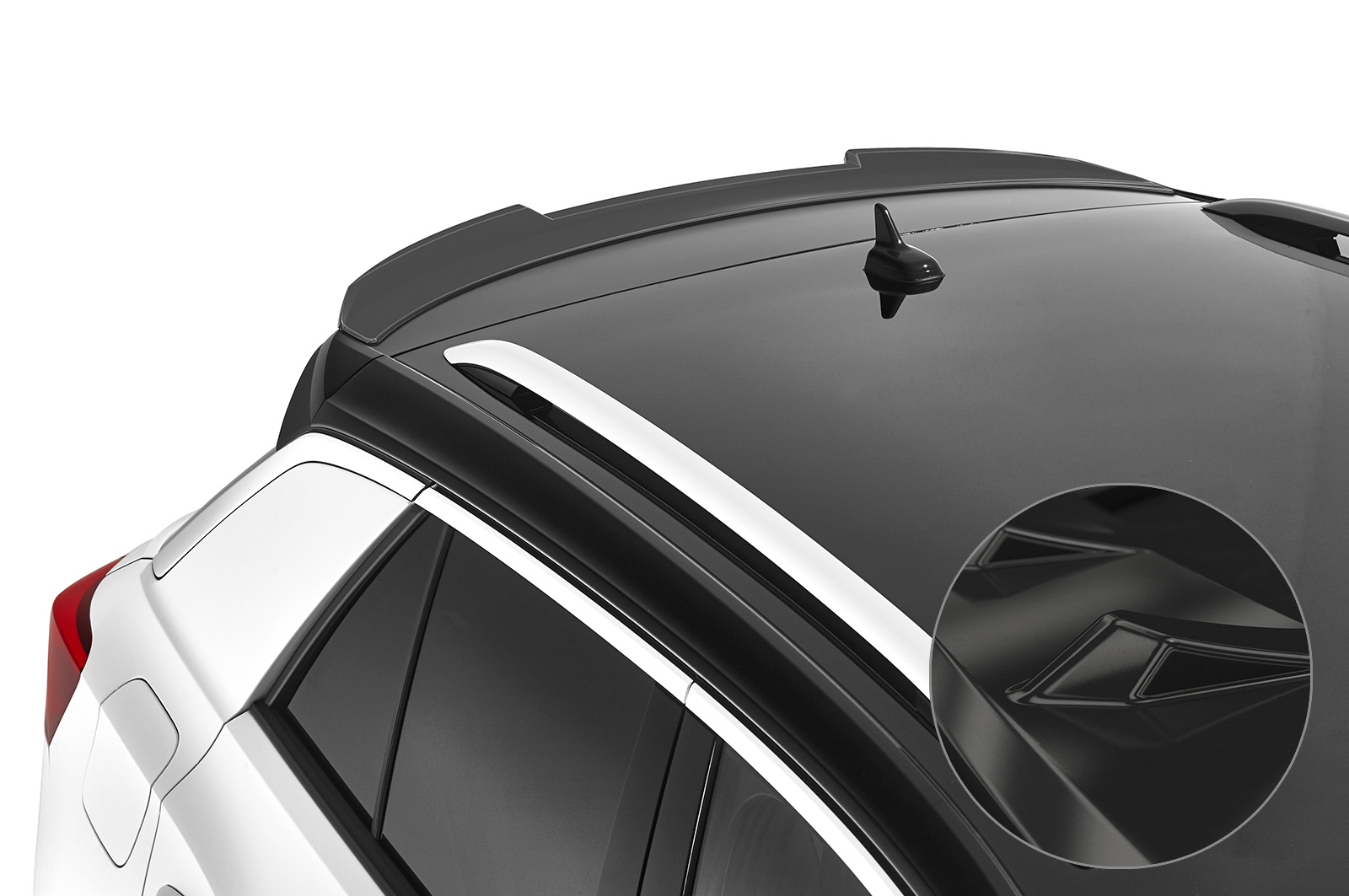 Spoiler VW T-Roc (Typ A1) R CSR glans Zwart