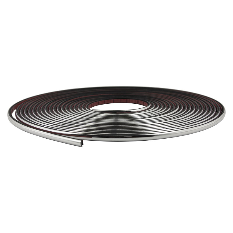 ChromeProfile 6mm-length 8 meter/black tape