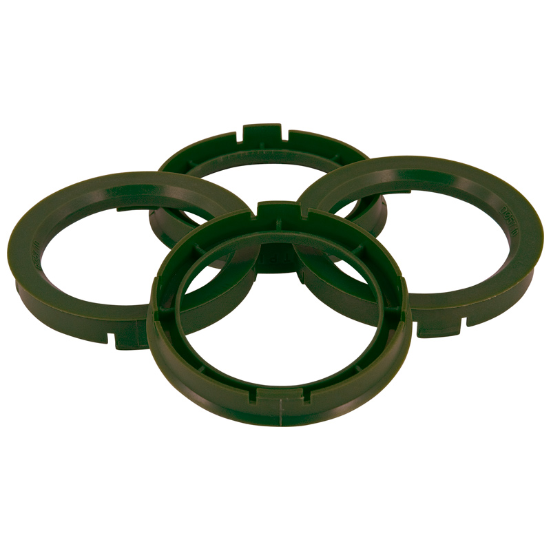 Set TPI Centreerringen - 67.1->65.1mm - Olive Groen