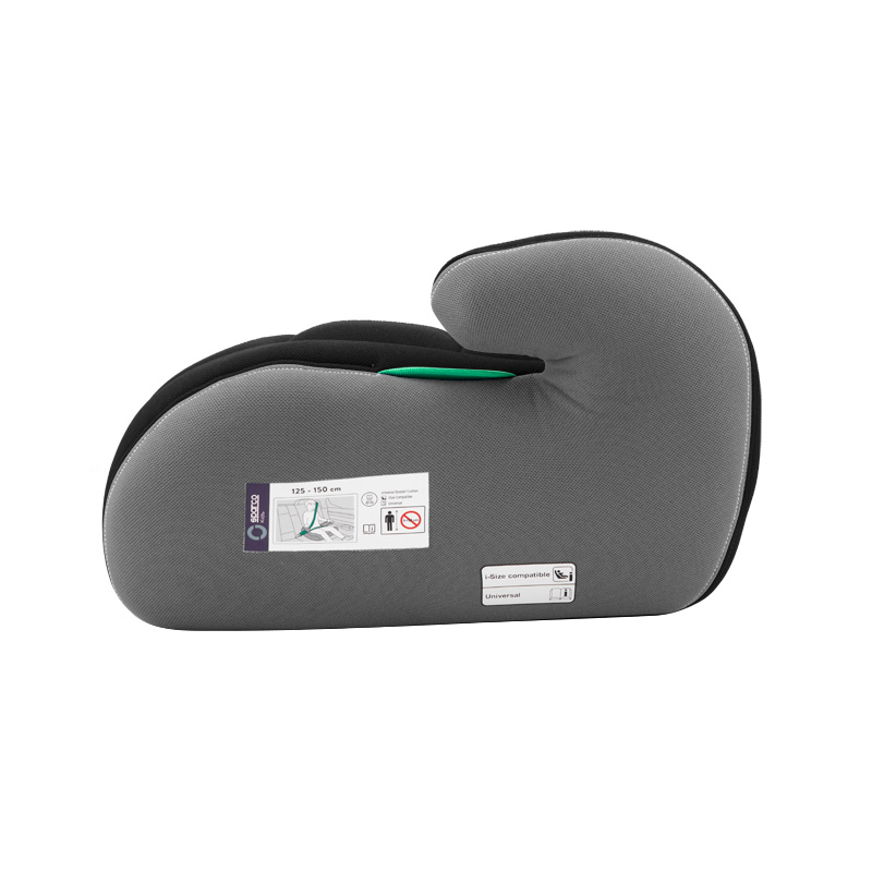 Sparco zitverhoger F100KI Zwart/Grijs i-Size 125-150cm (ECE-R129/03)