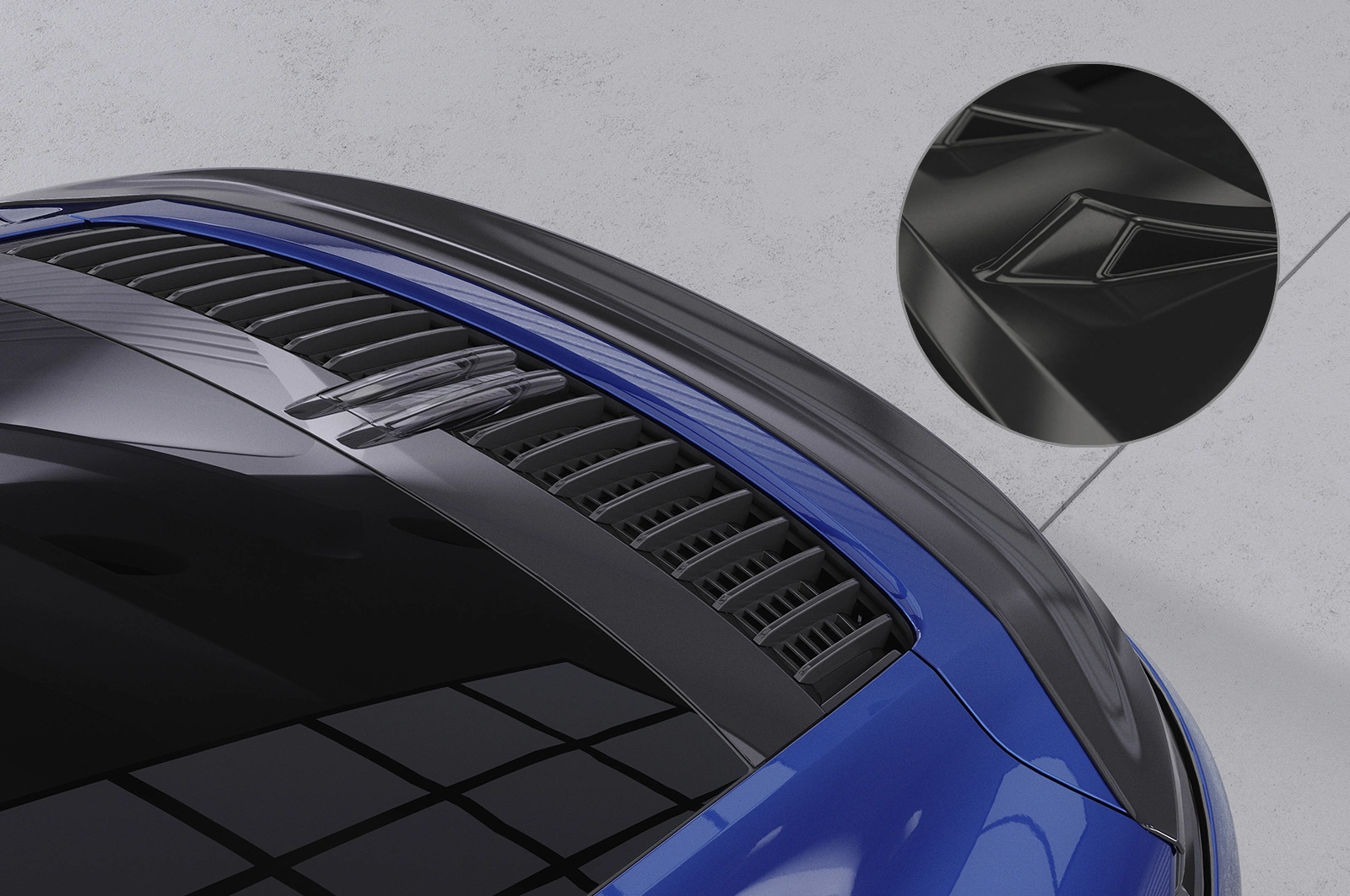 Achterspoiler Porsche 911 (992) (2019–heden) Glans Zwart – CSR Automotive