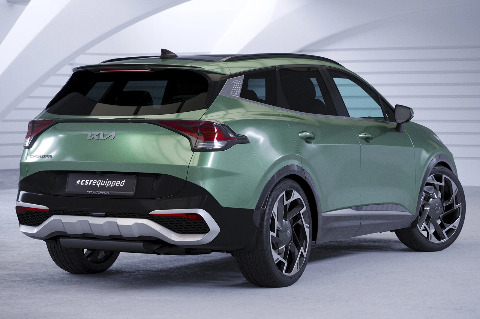 Achterspoiler Kia Sportage (NQ5) glans zwart
