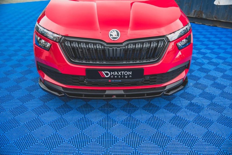 Voorspoiler Skoda Kamiq Maxton Design glans zwart V.1