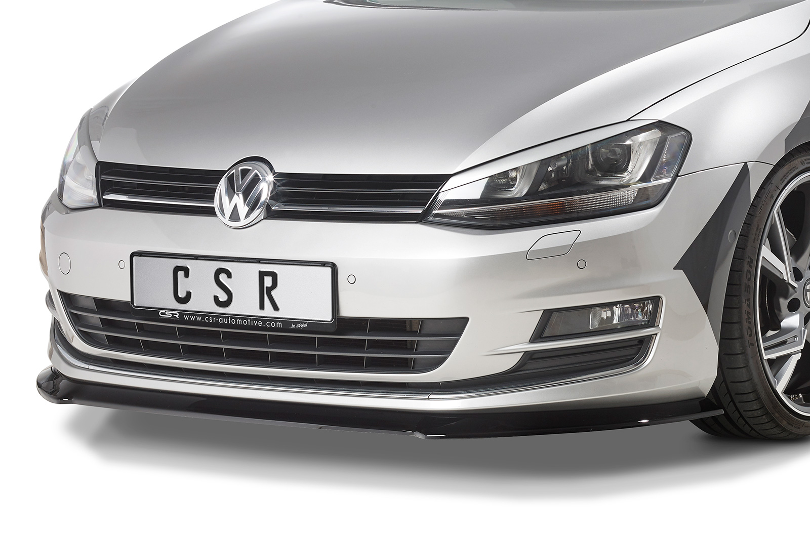 Koplampspoiler VW Golf 7 CSR Glans Zwart