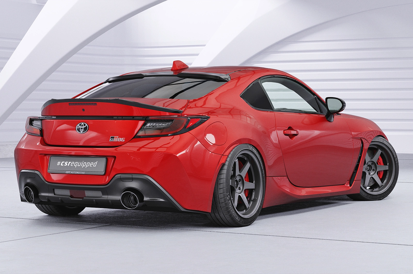 Achterspoiler Subaru BRZ (2.Gen) / Toyota GR86 glans zwart