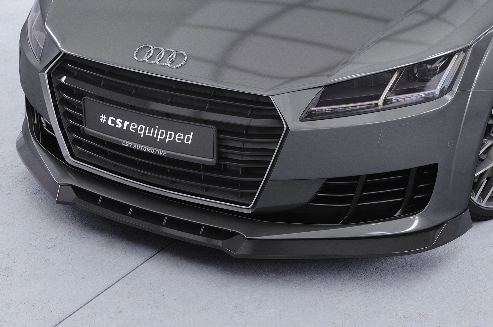 Voorspoiler Audi TT FV/8S Glans Zwart - CSR Design