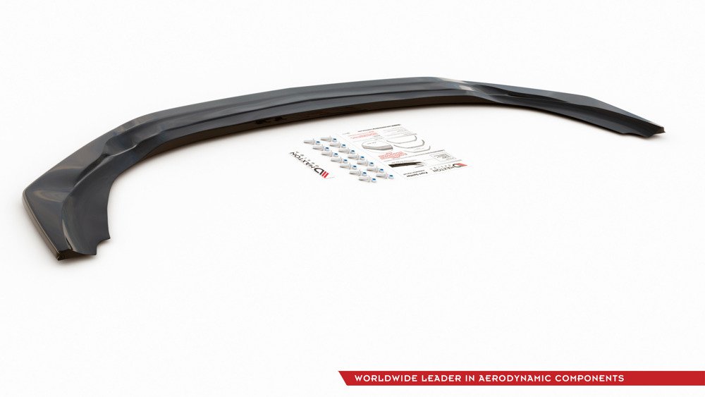 VoorSpoiler Mercedes A Klasse W177 A35 AMG Glans Zwart