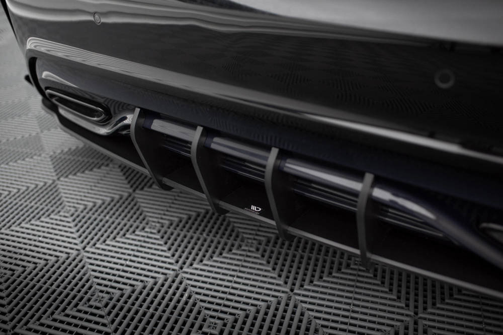 Diffuser met Canards Street Pro Mercedes A Klasse AMG Line W176 FL Maxton