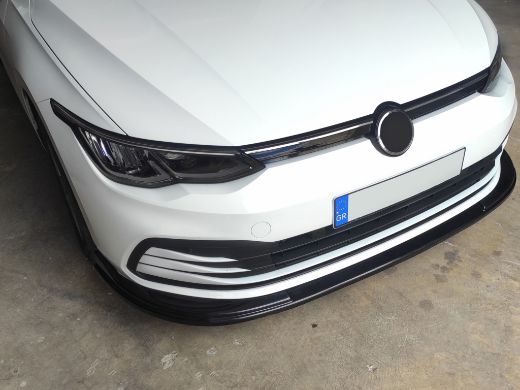 Voorspoiler VW Golf 8 Glans Zwart
