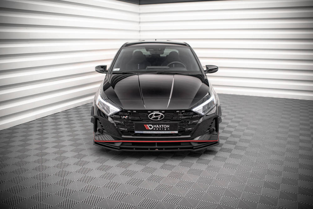 Voorspoiler V.1 Hyundai I20 N Mk3 Glans Zwart