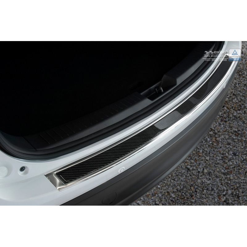 RVS Achterbumperprotector 'Deluxe'  Mazda CX5 2012-2017 Chroom/Zwart Carbon