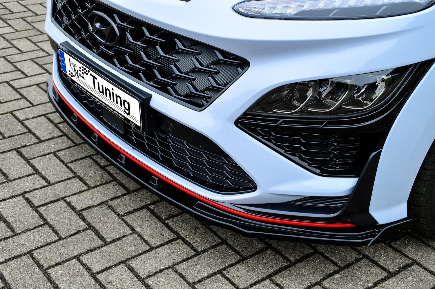Voorspoilerlip met vleugel Hyundai Kona N + N-Line 2020-