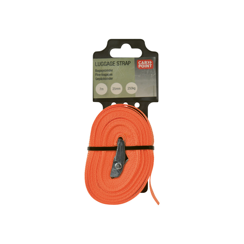 Carpoint Spanband met Klem 7m x 25mm